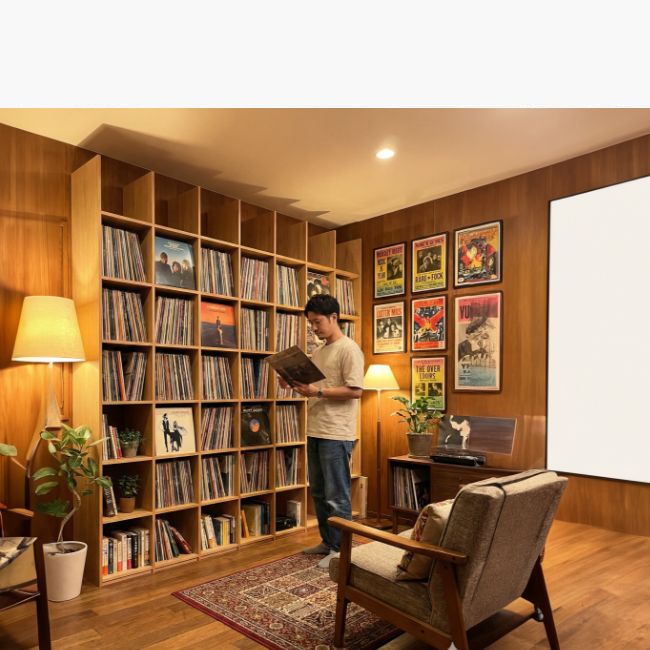 壁面収納 レコードラック