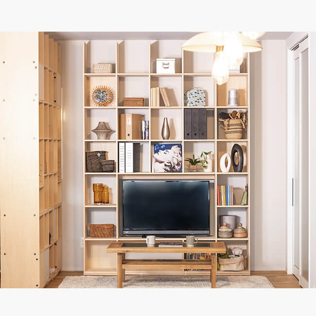 壁面収納 テレビ開口部付き | OSAMARU 家具・インテリアの公式通販サイト