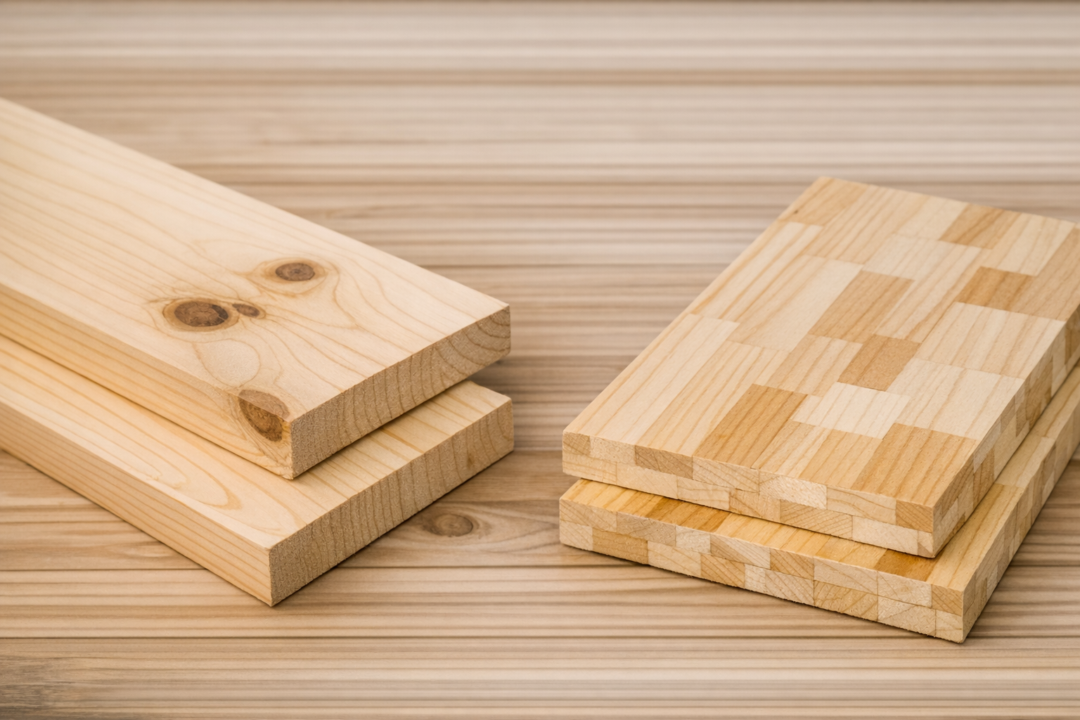 初心者でも扱いやすい！定番の「SPF材・パイン集成材」