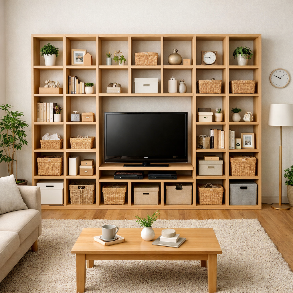 テレビ周りを変える「見せる壁面収納」の魅力