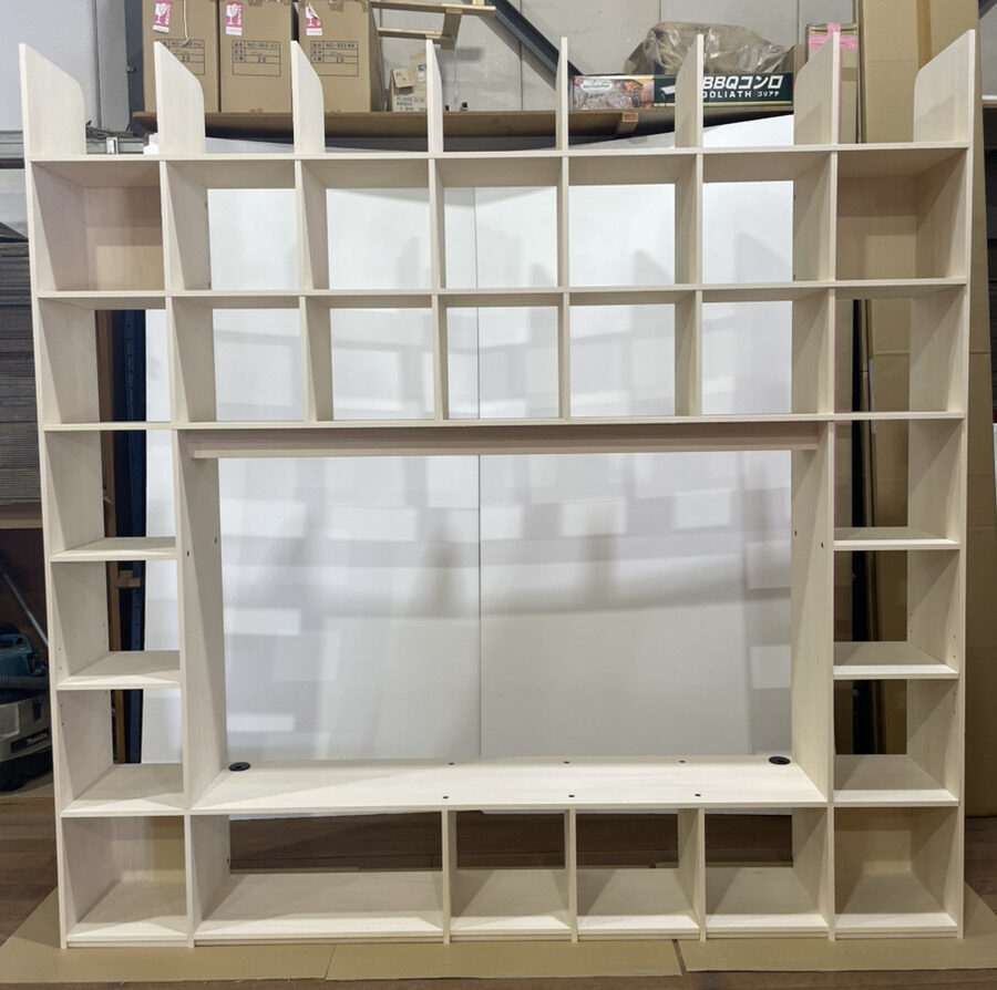 テレビ開口部付き タテ7コマ／〜65インチ