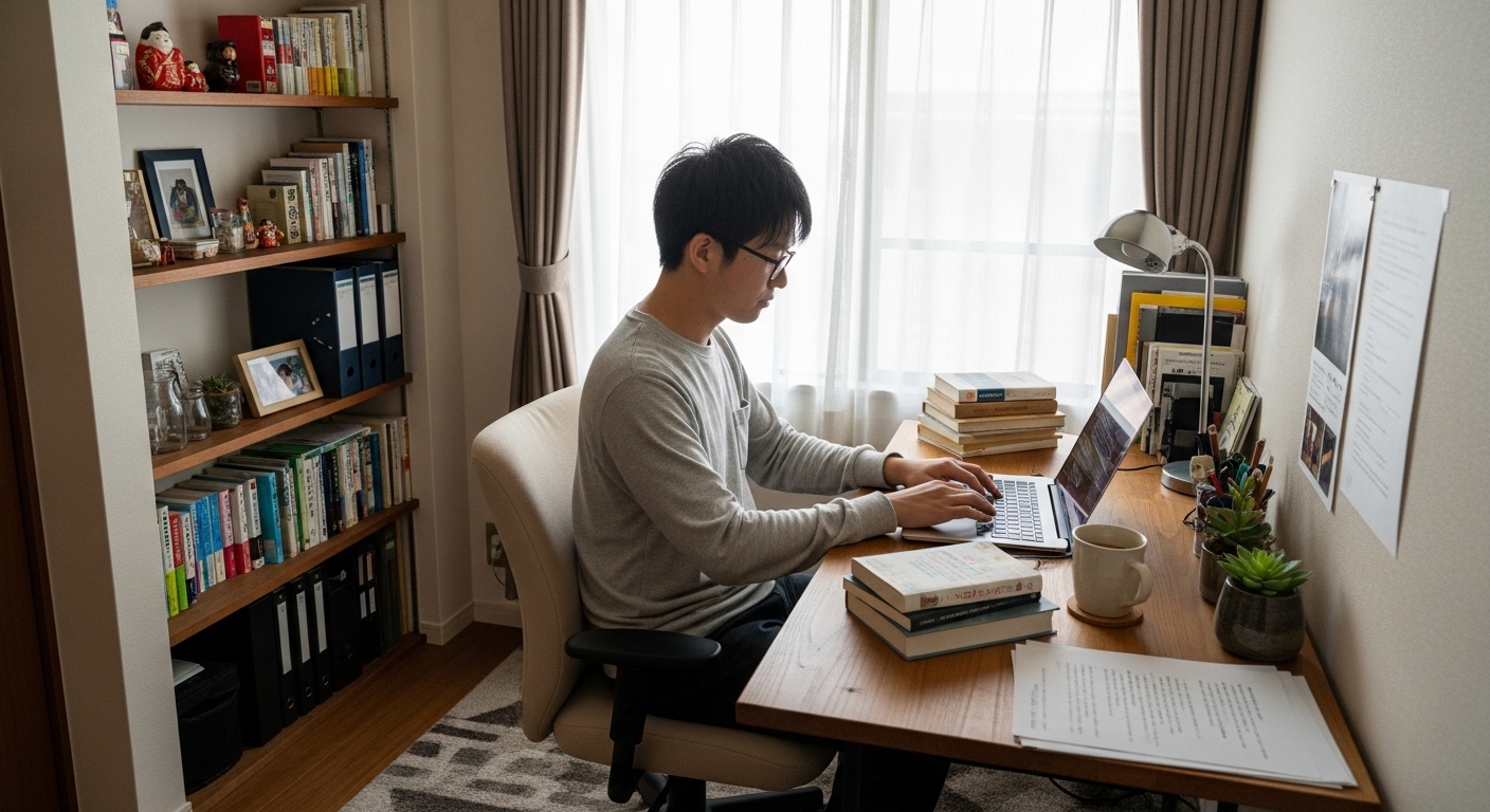 四畳半でもお洒落な書斎を作る方法