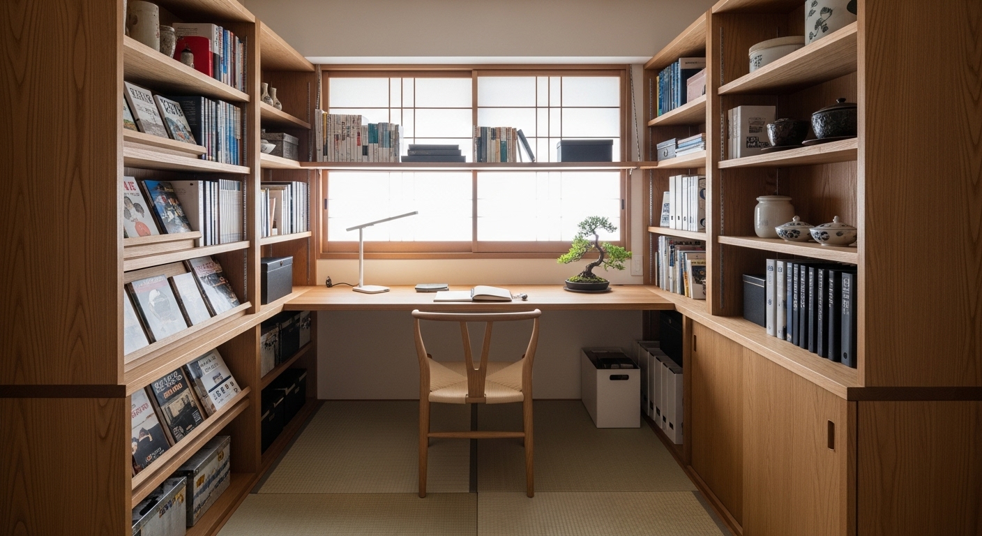 壁面収納を活用