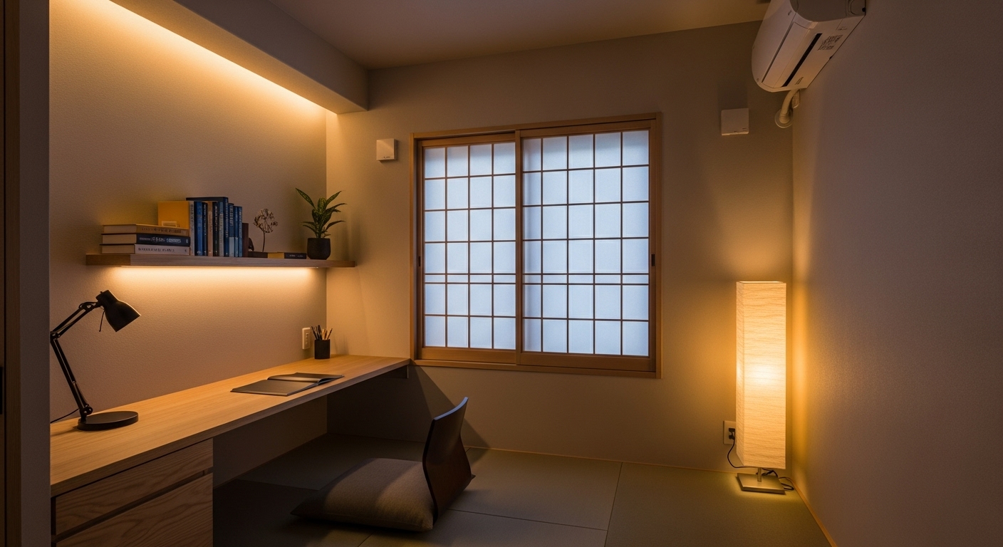 間接照明で雰囲気UP