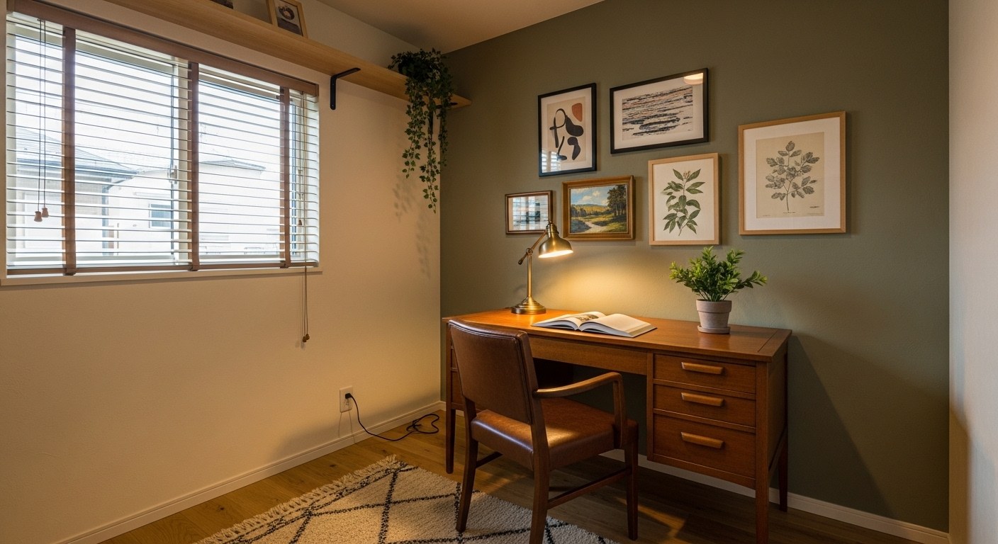 観葉植物やアートで個性を