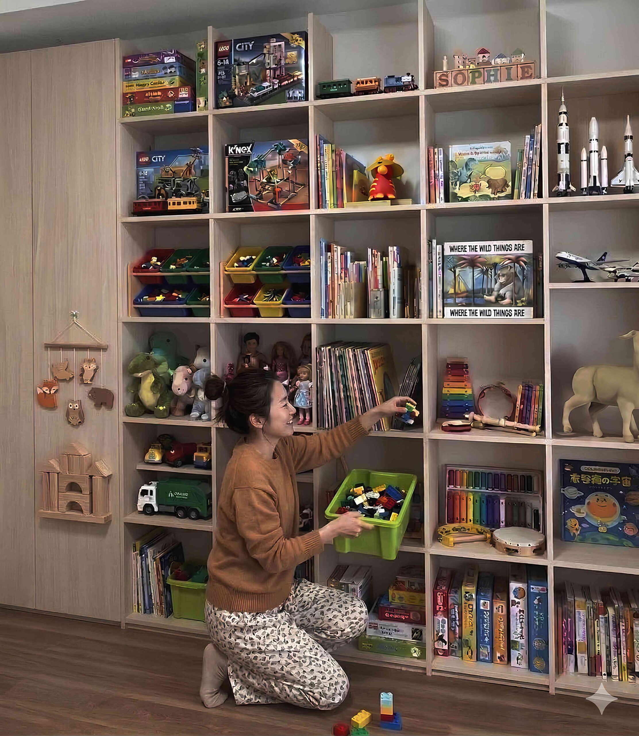 成長に合わせて使い方を変えられる壁面収納という選択肢