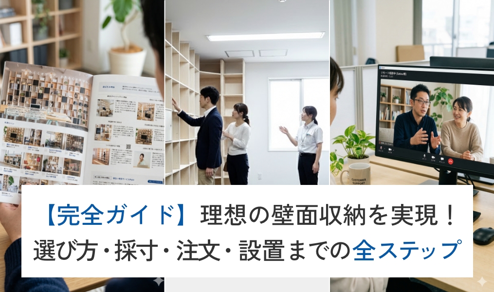 【完全ガイド】OSAMARUで理想の壁面収納を実現！選び方・採寸・注文・設置までの全ステップ