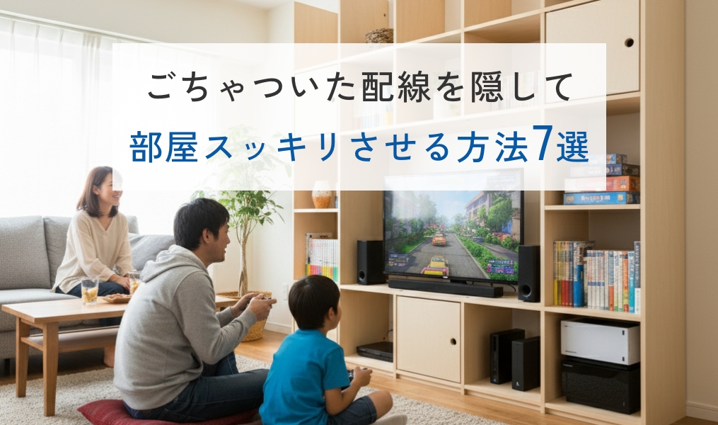 ごちゃついた配線を隠して部屋スッキリ！方法7選